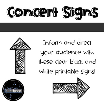 Preview of Concert Signs