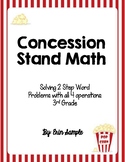 Concession Stand (Sports, Carnival, Circus) Math- 2 Step W