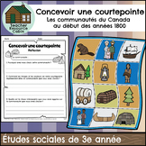 Projet de courtepointe - Communautés du Canada (Grade 3 FR