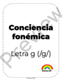 18. Conciencia fonemica - letra g (fuerte)