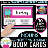 Concrete & Abstract Nouns | Digital Task Cards for Boom Ca