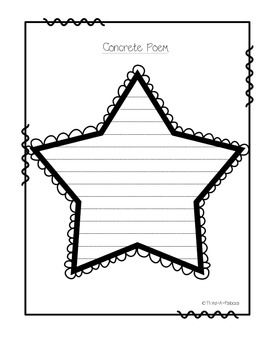 Preview of {Template} Star Concrete Poem