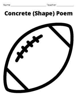 concrete poems about football