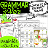 Concrete and Abstract Nouns Activities
