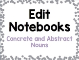 Concrete and Abstract Nouns Grammar Practice