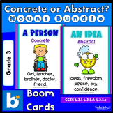 Concrete and Abstract Nouns Lessons and Boom Cards Bundle