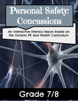 Preview of Concussions: A Grade 7 & 8 Health Lesson (with infographic assignment and quiz)