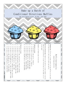 Preview of Conditional Directions Muffins: A Group Activity!