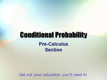 Preview of Conditional Probability