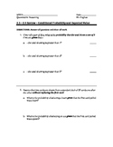 Conditional Probability and Expected Value Review Packet