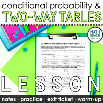 Preview of Conditional Probability and Two-Way Tables Notes and Practice