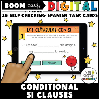 Preview of Conditional Si Clauses in Spanish | Digital Boom Cards for Distance Learning