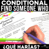 Conditional Tense Spanish ¿Qué harías? Find Someone Who El