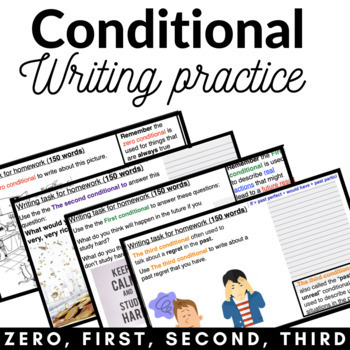 Preview of Conditional writing practice