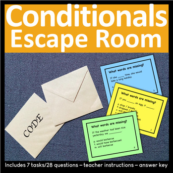 Preview of Conditionals Escape Room Printable