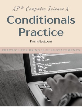Preview of Conditionals (if/else) Practice - AP® Computer Science A - Java