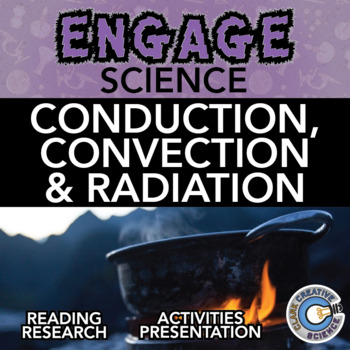 Preview of Conduction, Convection & Radiation - Reading, Activities, Notes & Slides