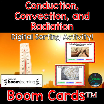 Preview of Conduction, Convection, and Radiation - Digital Boom Cards™ Sort