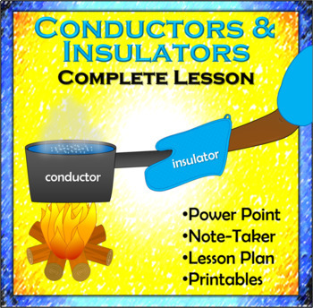 Preview of Conductors and Insulators Complete Lesson, Power Point & Printables