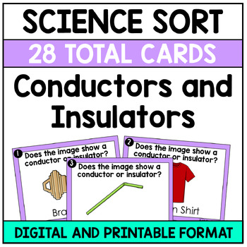 Preview of Conductors and Insulators Sort