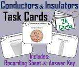 Conductors and Insulators Task Cards Activity