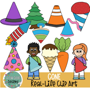 Cone Real-Life Shape Clip Art by A Few Good Designs by Shannon Few