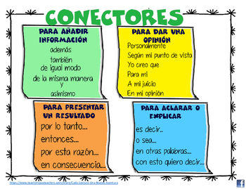 Conectores Español - Linking words by Cada lectura una 