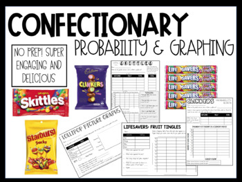 Preview of Confectionery Probability and Graphing: Clinkers, Skittles and more!