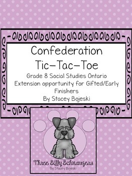 Preview of Confederation Tic-Tac-Toe for Gifted/GATE students