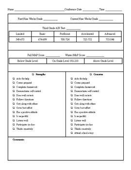 Preview of Conference Form (ELA)