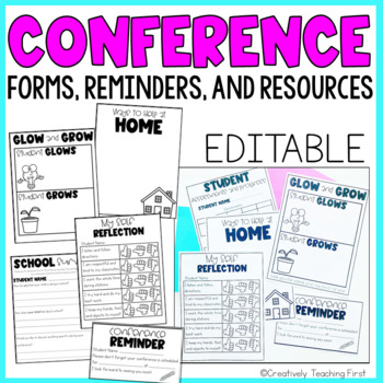 Preview of Conference Forms, Reminders, and Resources l Editable
