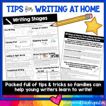 Preview of Conference Forms Writing at Home : Tips for Parents & Families Handout