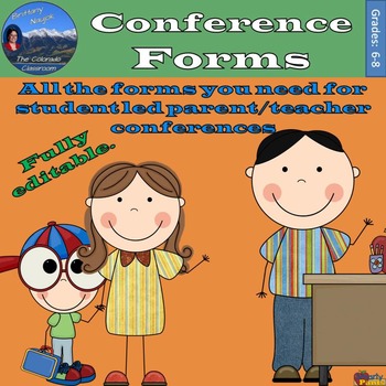 Preview of Conference Forms for Student-Led Conferences