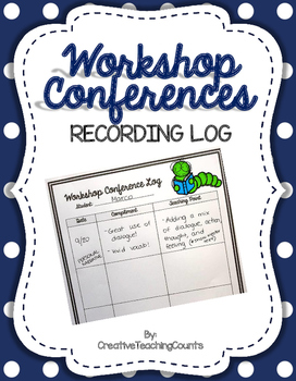 Preview of Reader's and Writer's Workshop Conference Log