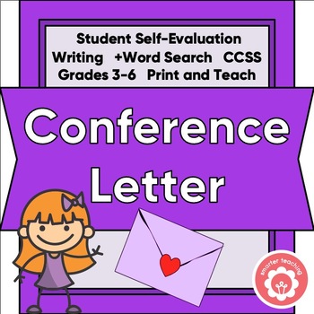 Preview of Conference Letter for Student Self-Evaluation to Parents CCSS Grades 3-6