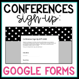 Conferences Sign Up Using Google Forms