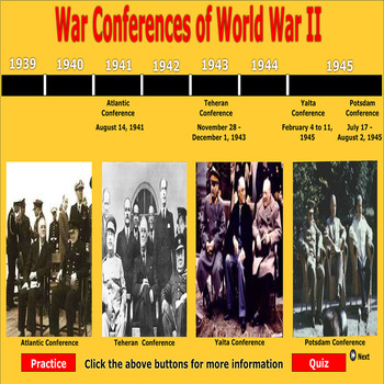 Conferences of World War II by FlashNHistory | TPT