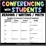 Conferencing Sheets (Reading, Writing, & Math)
