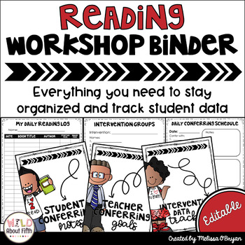 Preview of Reading Workshop Conferring Binder - Editable