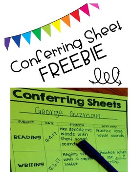 Preview of Conferring Sheet