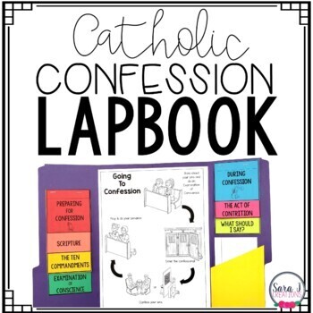 Preview of Confession Lapbook Reconciliation Catholic Sacraments