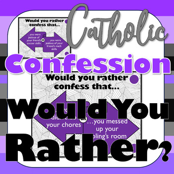 Preview of Confession Would You Rather Slides: 25 Discussion Prompts: Reconciliation