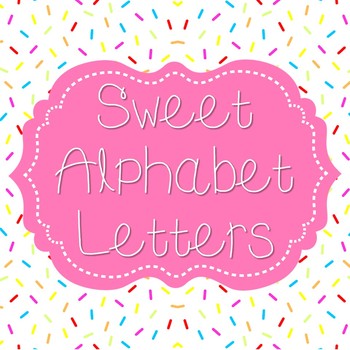 Preview of Confetti Alphabet Bulletin Board Letters for Display