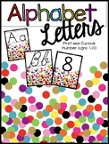 Confetti Alphabet Letters