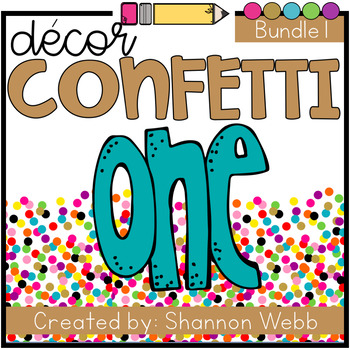 Preview of Confetti Bundle Set 1