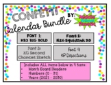 Confetti Calendar Bundle