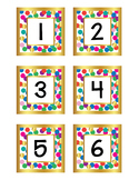 Confetti Calendar Numbers | Confetti Cubbie Numbers | Conf
