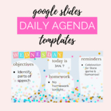 Confetti Celebration January Editable Daily Agenda Slides