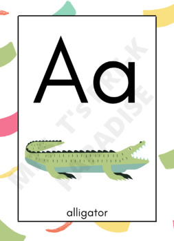 Colorful Confetti Classroom Alphabet by Mrs Ts Pre K Paradise | TPT