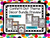 Confetti Dots Classroom Decor Bundle
